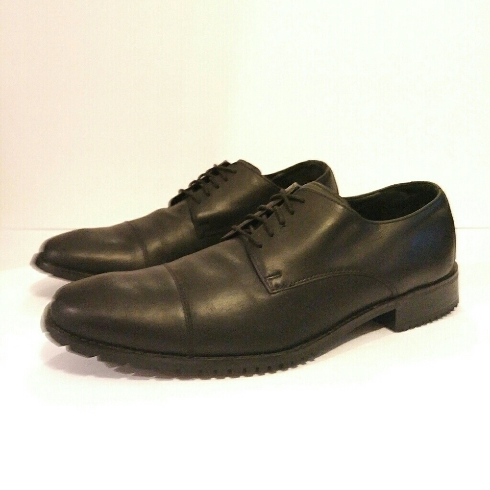 Nike Air Cole Haan Mens leather black Shoes 11.5 Oxford derby men's shoe